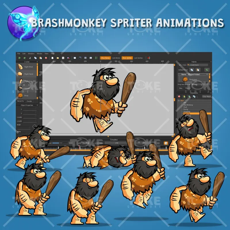 Bob The Caveman - Brashmonkey Spriter Animation