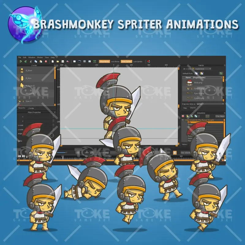 Chibi Roman Knight - Brashmonkey Spriter Animatoin
