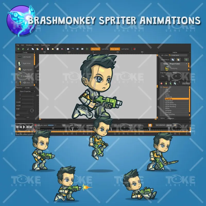 George From The Space Squad - Brashmonkey Spriter Animation