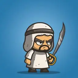 Micro Style Character Arabian Executioner - 2D Charactcer Sprite