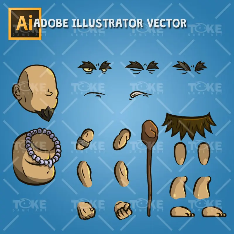 The Shaman - Adobe Illustrator Vector Art Based