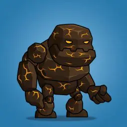 Tiny Lava Monster - 2D Character Sprite
