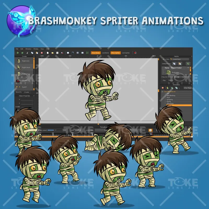 Tiny Mummy - Brashmonkey Spriter Animation