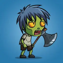Anime Zombie - 2D Character Sprite