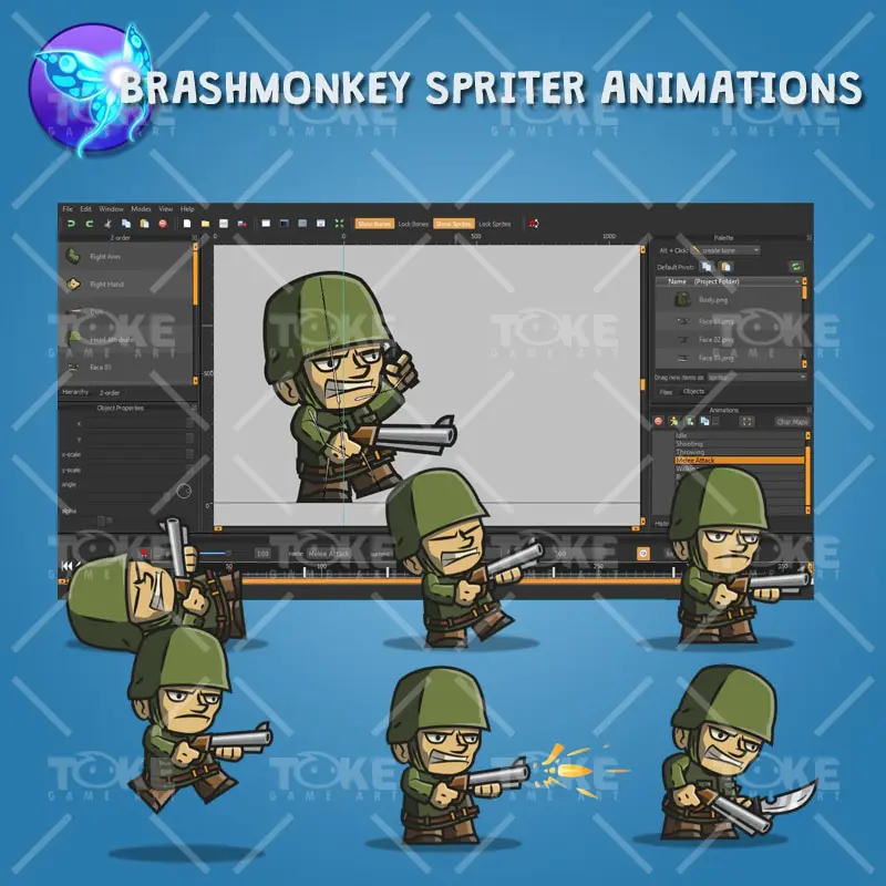 Tiny Army Sam - Brashmonkey Spriter Animation
