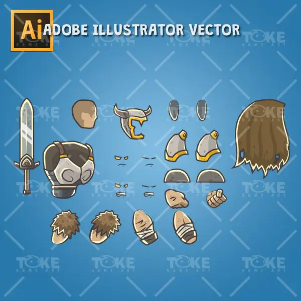 Dungeon Bosses - Adobe Illustrator Vector Art Based