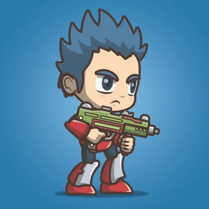 Joe From The Metro Squad - 2D Character Sprite