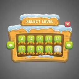 Snowy Game UI