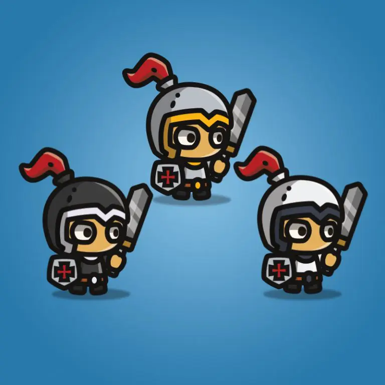 Tiny Character Sprite - Knight - 2D Character Sprite