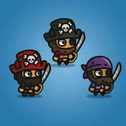 Tiny Character Style - Pirate - 2D Character Sprite