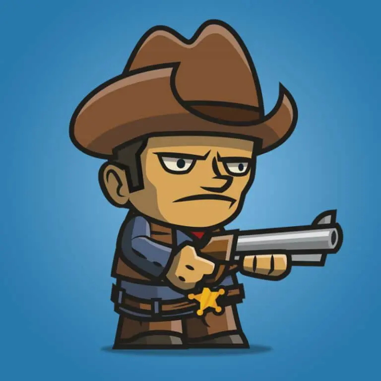 Tiny Cowboy - 2D Character Sprite