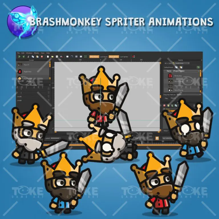 Tiny Style Character - King - Brashmonkey Spriter Animation