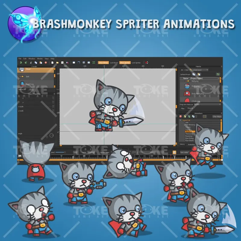 Super Cat - Brashmonkey Spriter Animation