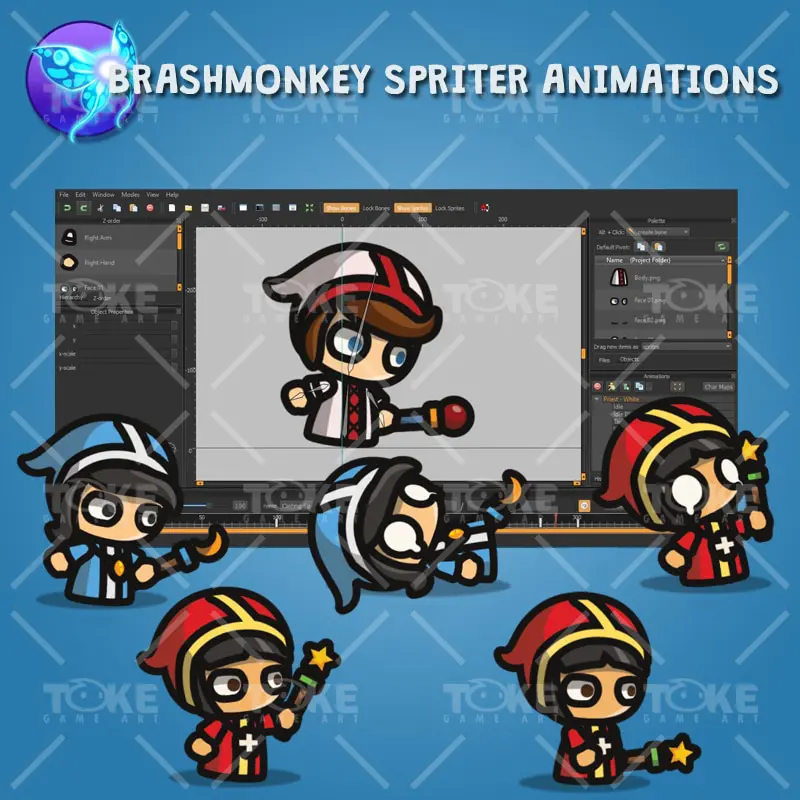 Priest - Tiny Style Character - Brashmonkey Spriter Animations
