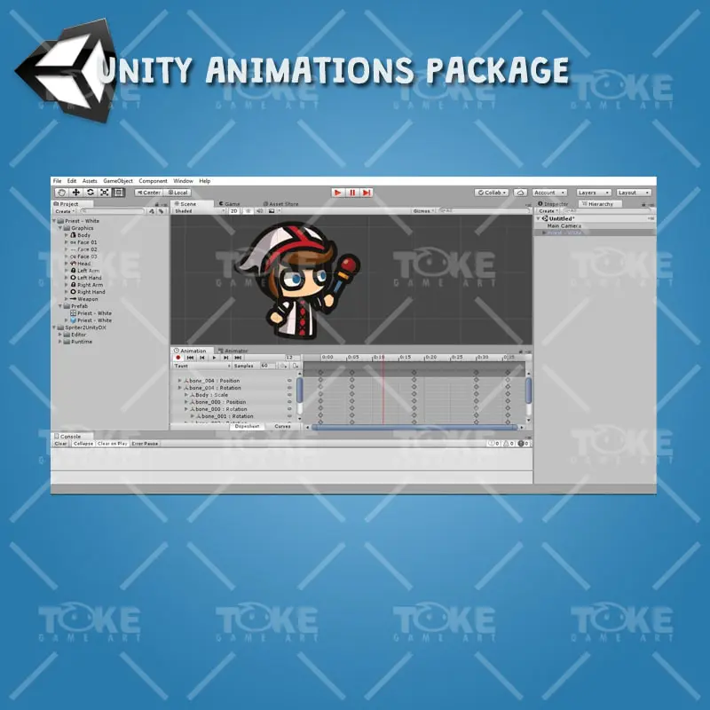 Priest - Tiny Style Character - Unity Animation Ready