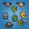 Cartoon Enemy Pack 01 - 2D Monster Character Sprite | TokeGameArt