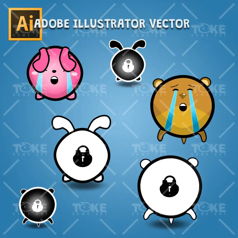 Cute Animal Icon Pack - Adobe Illustrator Icon Pack