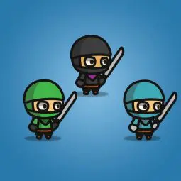 Ninja Tiny Style Character - 2D Character Sprite