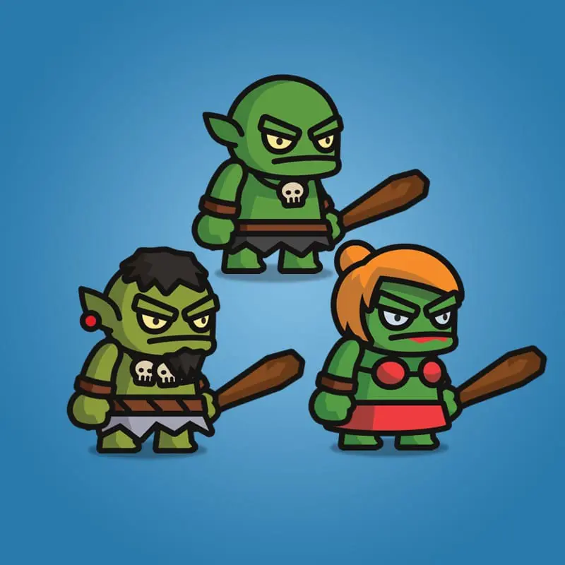 Ogre Tiny Style Character - 2D Character Sprite