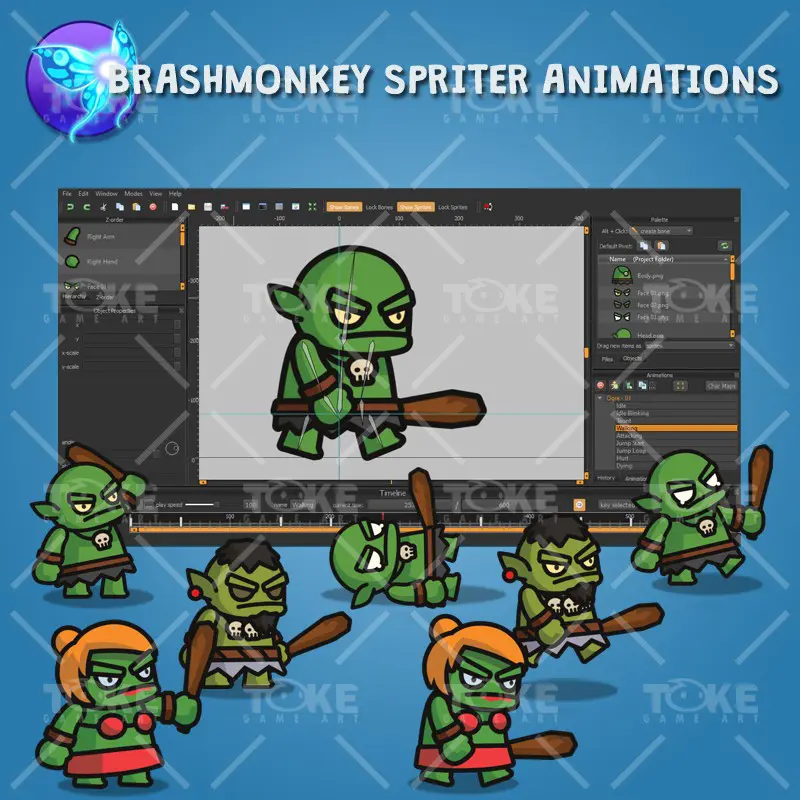 Ogre Tiny Style Character - Brashmonkey Spriter Animation