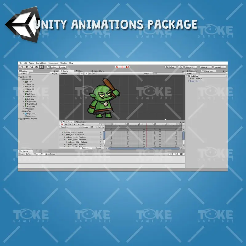 Ogre Tiny Style Character - Unity Animation Ready
