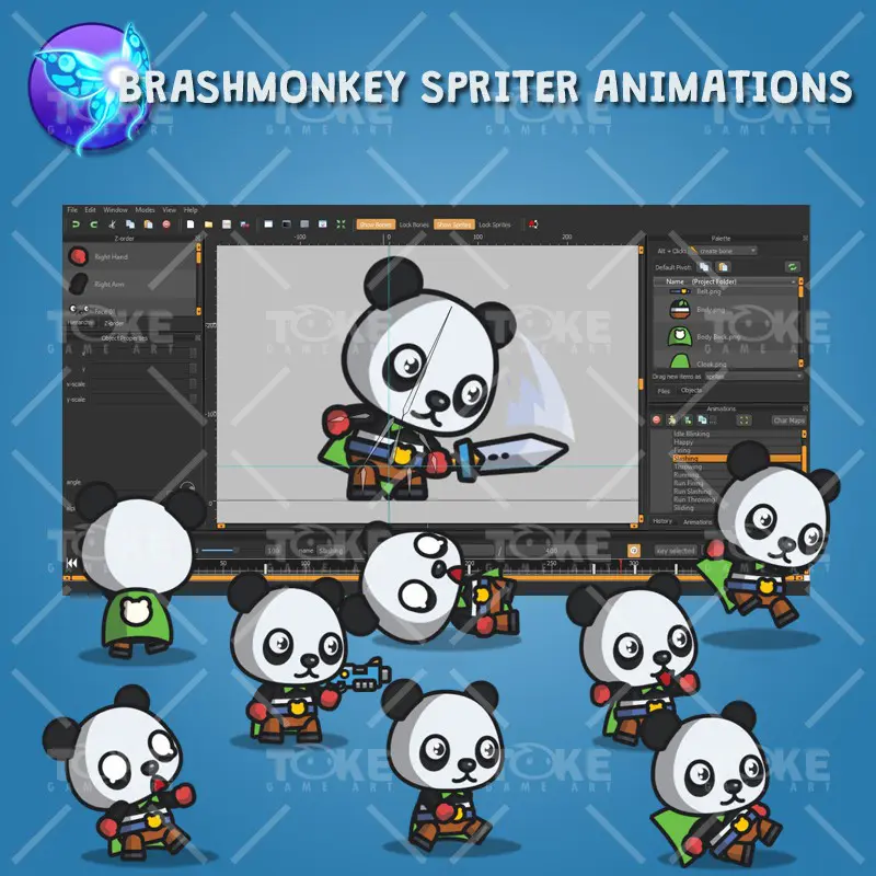 Super Panda - Brashmonkey Spriter Animation