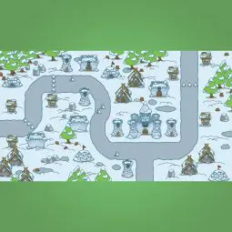 Top-Down Snowy Tileset - 2D Top-Down Game Tileset