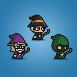 Wizard Tiny Style Character - 2D Character Sprite