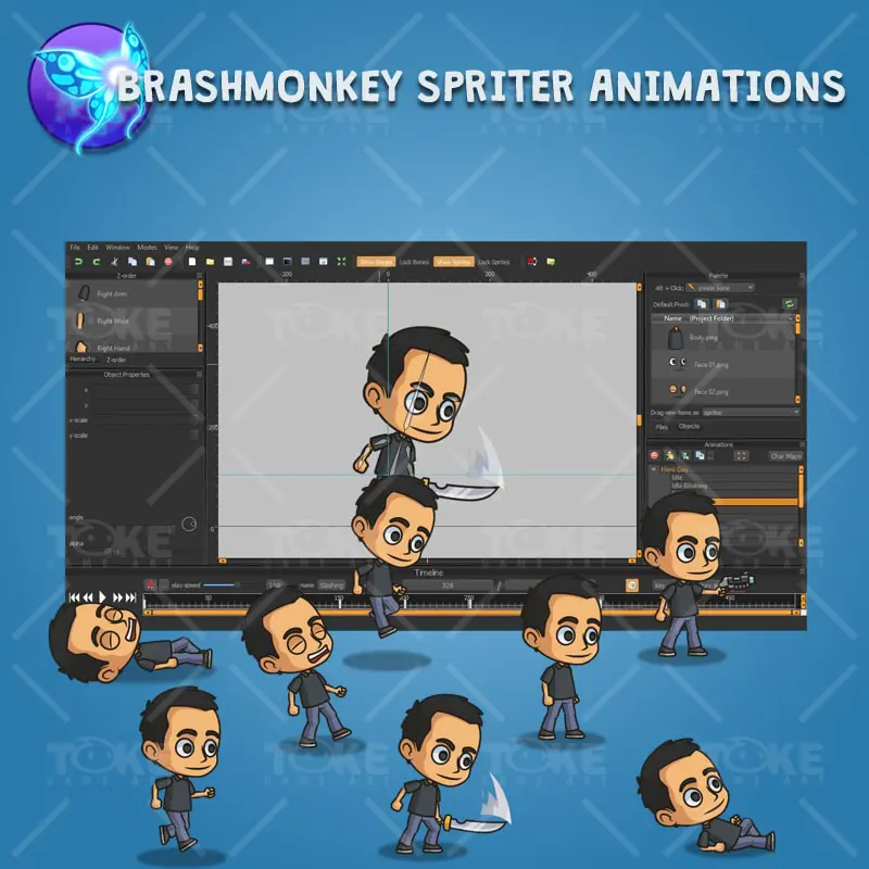 Hero Guy - Brashmonkey Spriter Animation