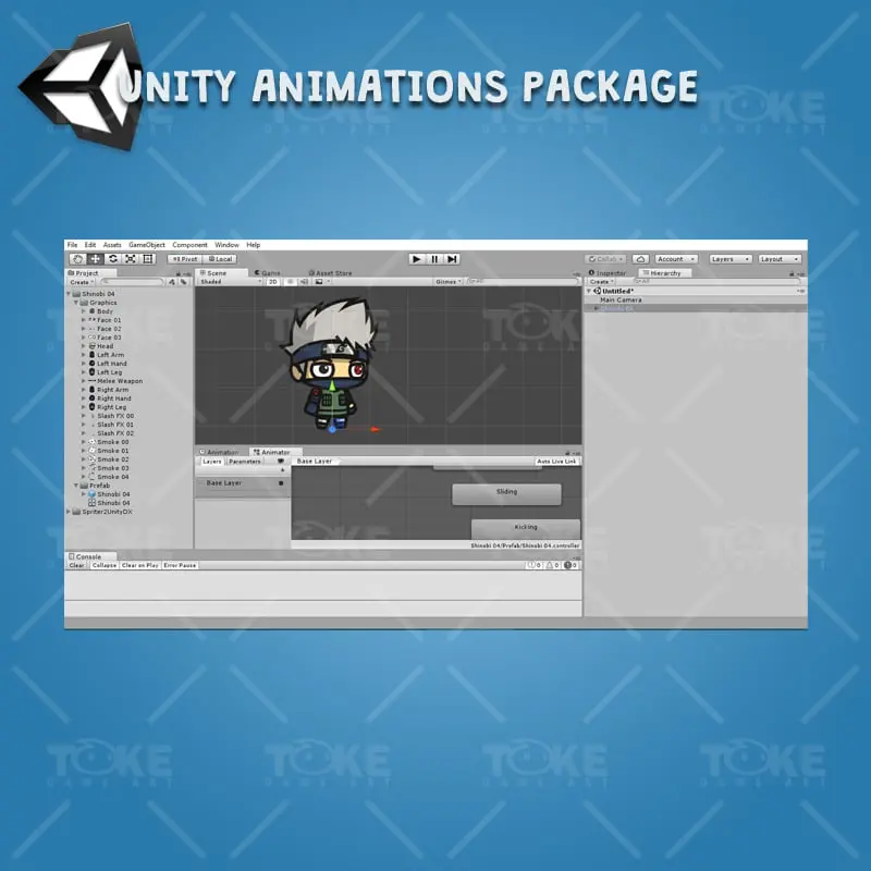 Shinobi 04 - Kakashi Hatake - Unity Animation Ready