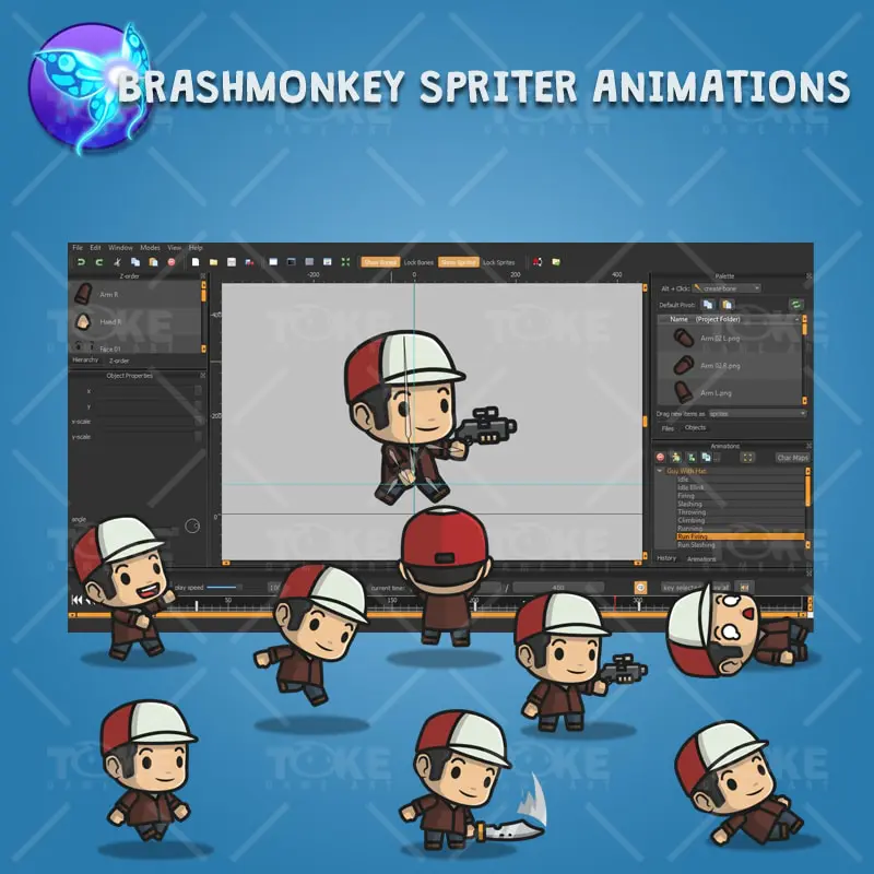 Boy with Hat - Brashmonkey Spriter Animation