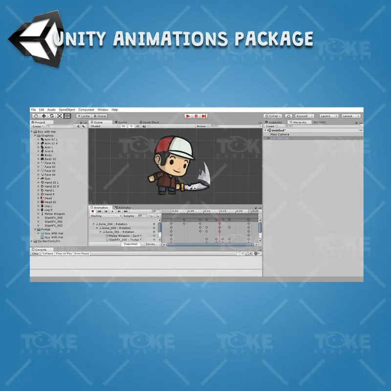 Boy with Hat - Unity Animation Ready