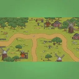 Old Abandoned Farm - Top Down Game Tileset