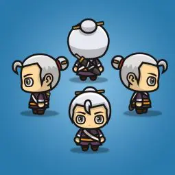 swordmaster 4 directional 2d character