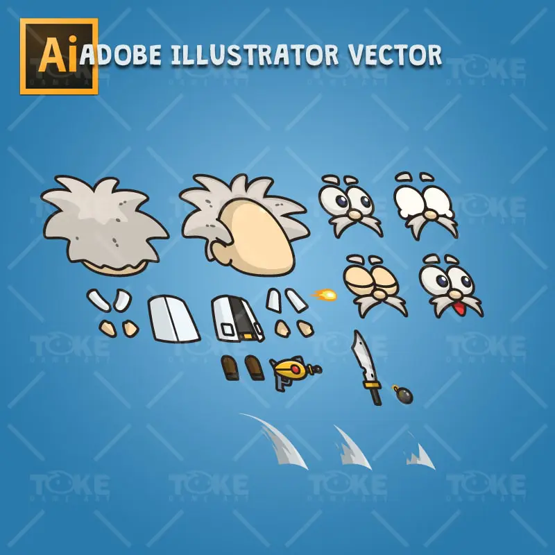 Professor X - Adobe Illustrator Vector Art Based