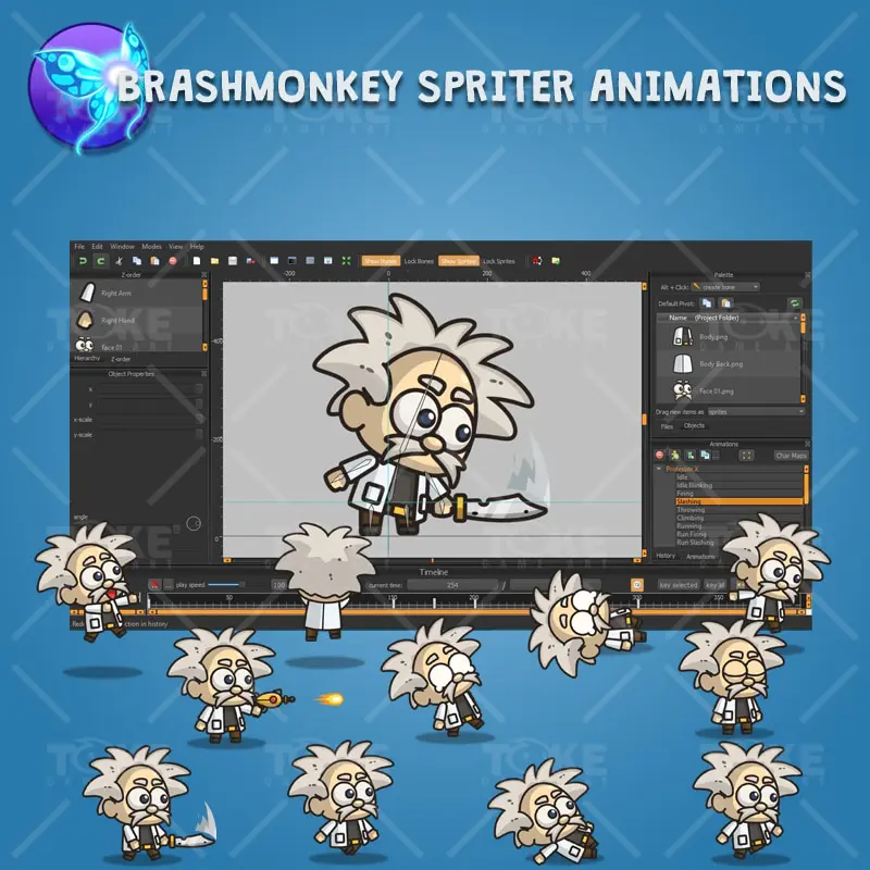 Professor X - Brashmonkey Spriter Animation