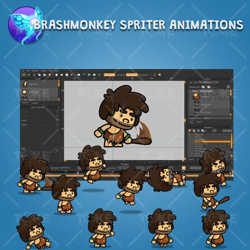 Tiny Caveman - Brashmonkey Spriter Animation
