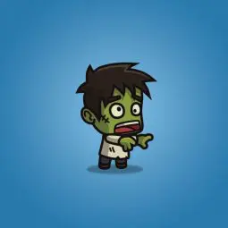 Cartoon Villager Zombie