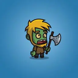 Cartoon Woodcutter Zombie