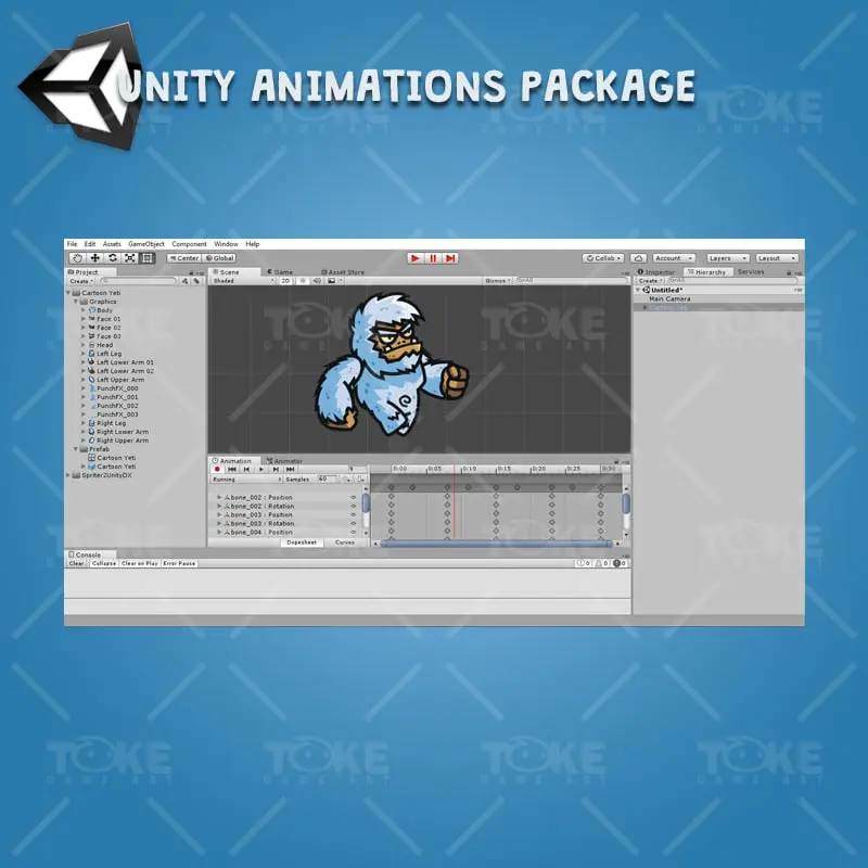 Cartoon Yeti - Unity Character Animation Ready