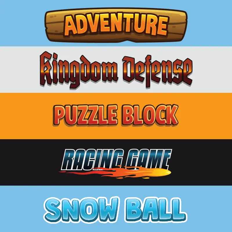 Game Title Graphic Style 01