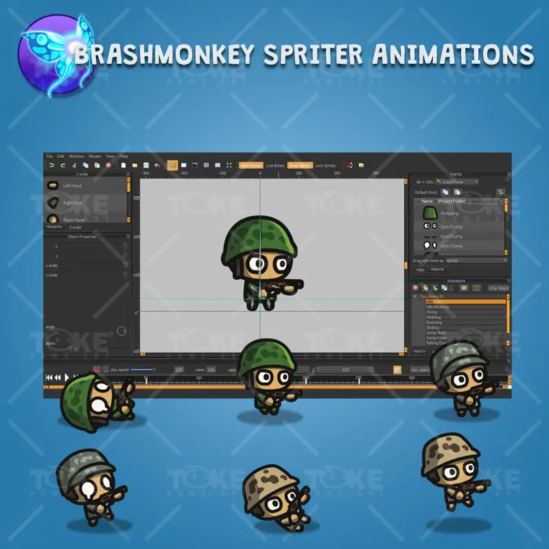 Tiny Army - Brashmonkey Spriter Character Animation