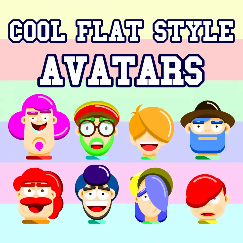 Cool Flat Style Avatars