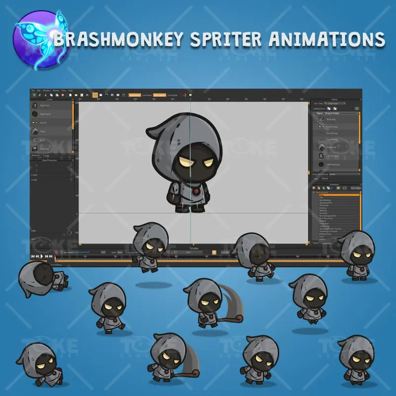 Black Wizard - Brashmonkey Spriter Character Animations