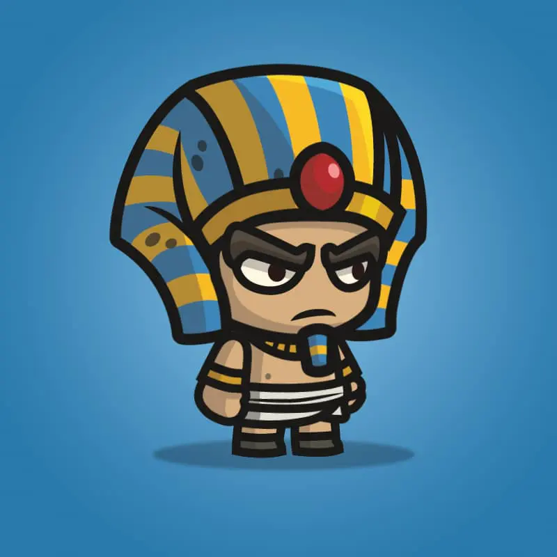 Egyptian Sentry - 2D Character Sprite for Indie Game Developer