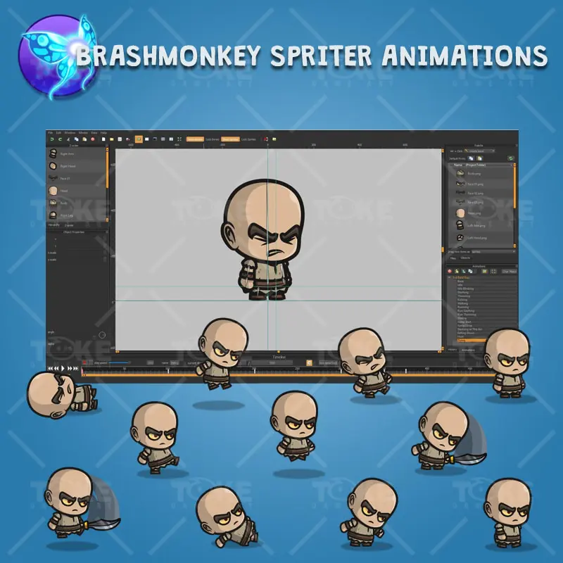 Evil Bald Guy - Brashmonkey Spriter Character Animations