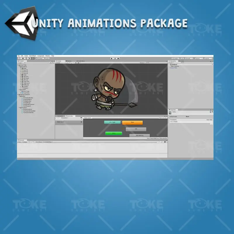 Inca Tribe - Unity Character Animation with Spriter2UnityDX Tool