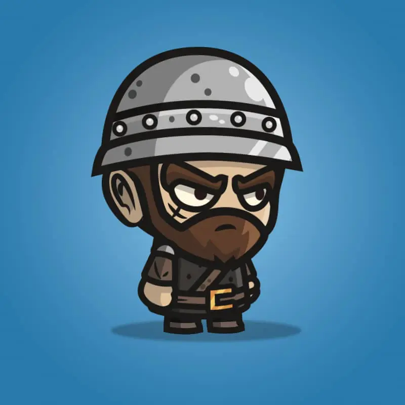 Medieval Sergeant - 2D Character Sprite
