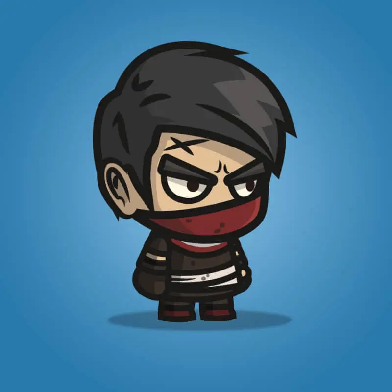 Medieval Thug - 2D Character Sprite for Indie Game Developer