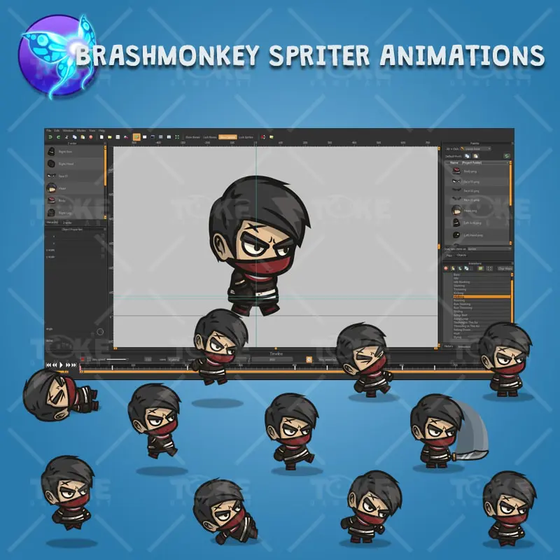Medieval Thug - Brashmonkey Spriter Character Animations